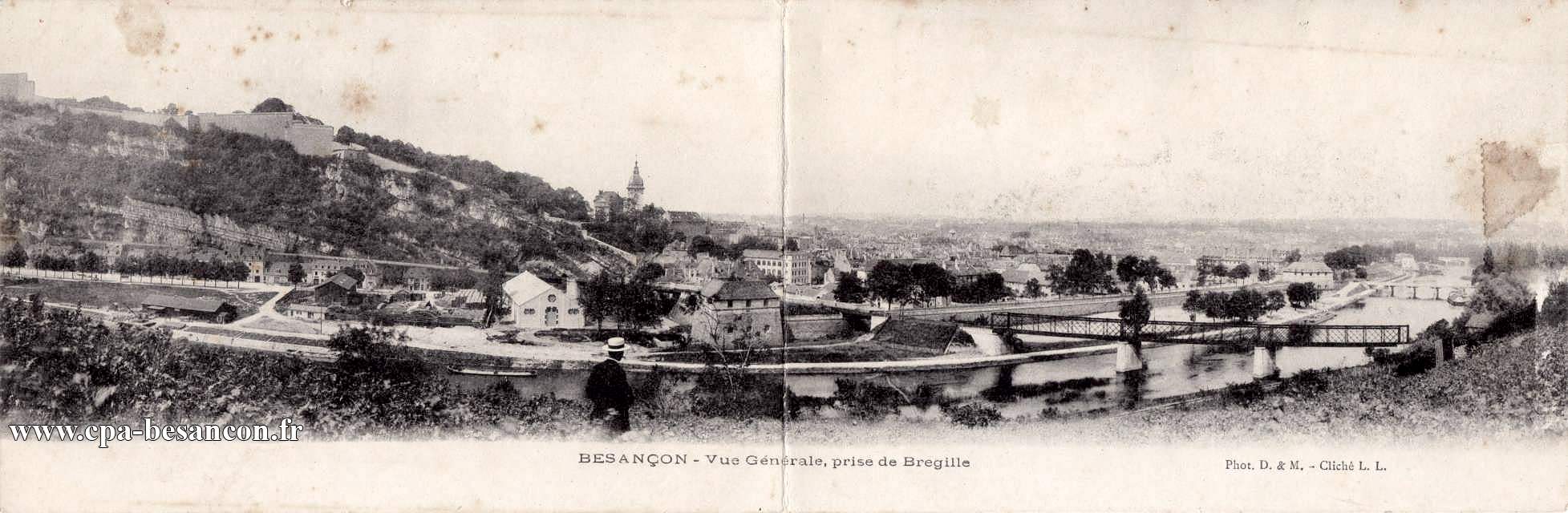 BESANÇON - Vue Générale, prise de Bregille